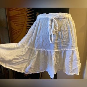 White Boho Skirt
